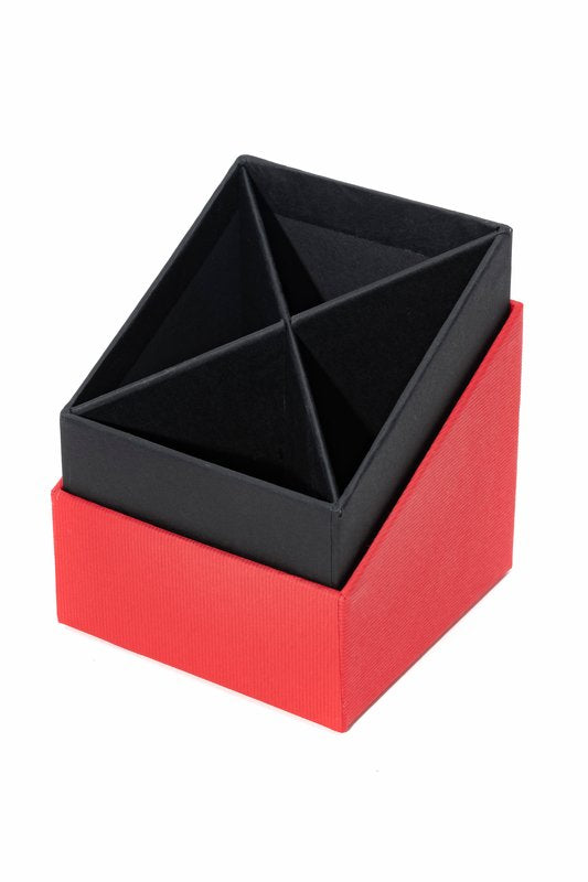 Portapenne a 4 scomparti Living - blu