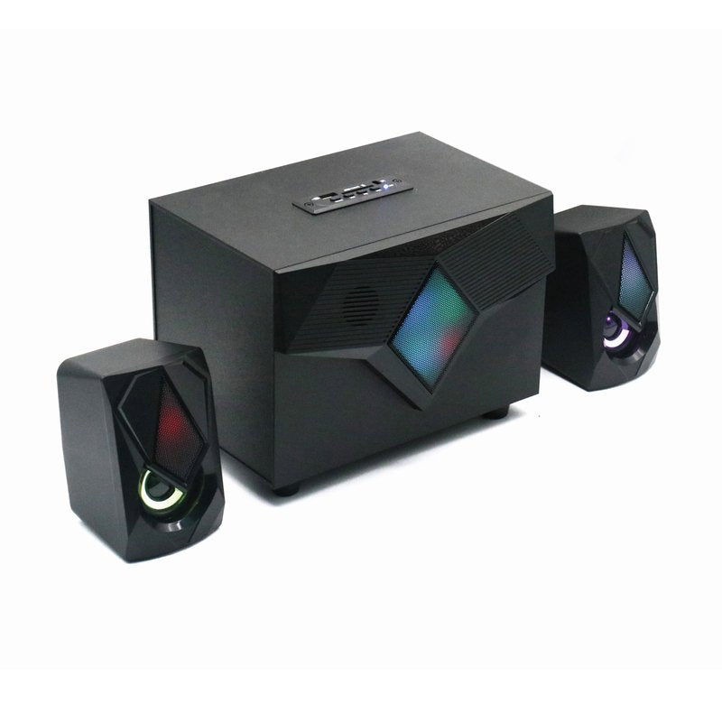 Altoparlanti Gaming 2.1 con Bluetooth, radio FM, lettore multimediale USB / AUX / SD