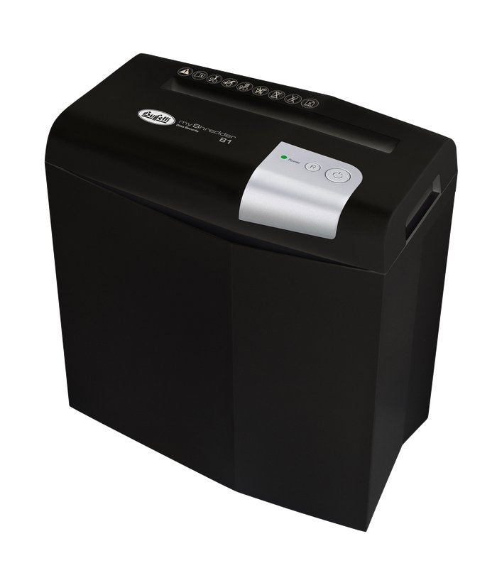 Distruggidocumenti myShredder B1 Black - a strisce - 6 mm - P2