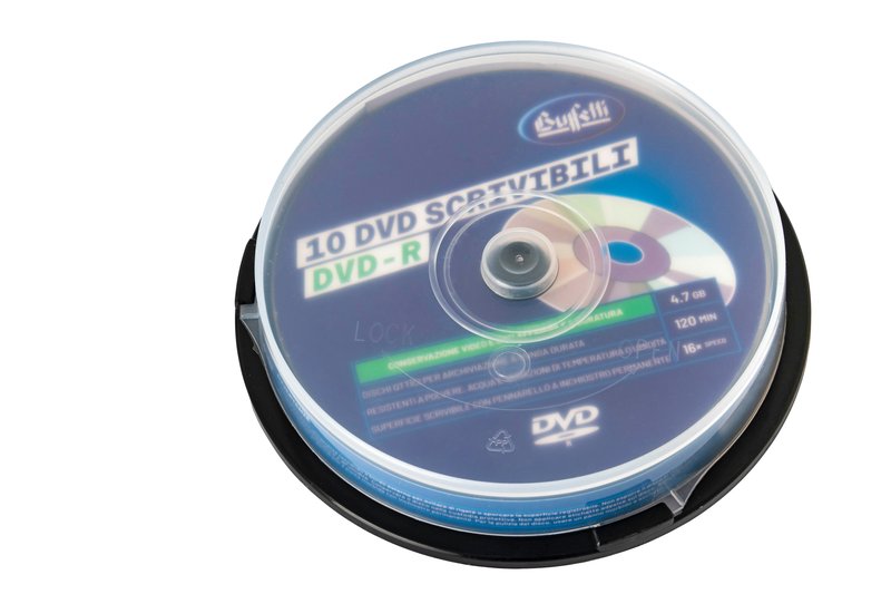 Buffetti - DVD-R - 4,7 GB - spindle da 10 - Silver