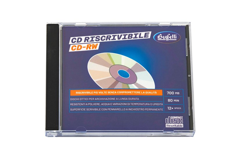 Buffetti - CD-RW riscrivibile - 700 MB - jewel case - Silver
