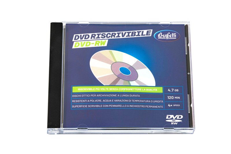 Buffetti - DVD-RW riscrivibile - 4,7 GB - jewel case - Silver
