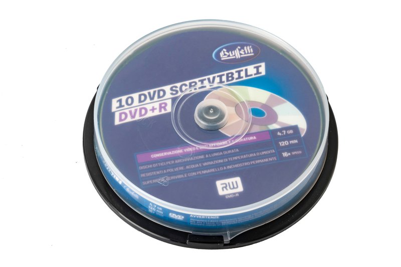 Buffetti - DVD+R - 4,7 GB - spindle da 10 - Silver