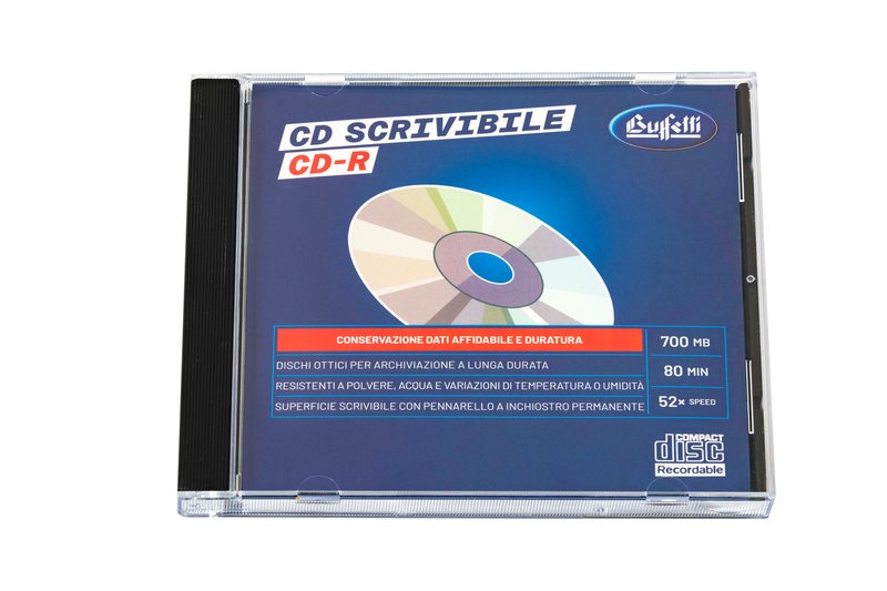 Buffetti - CD-R scrivibile - 700 MB - jewel case - Silver