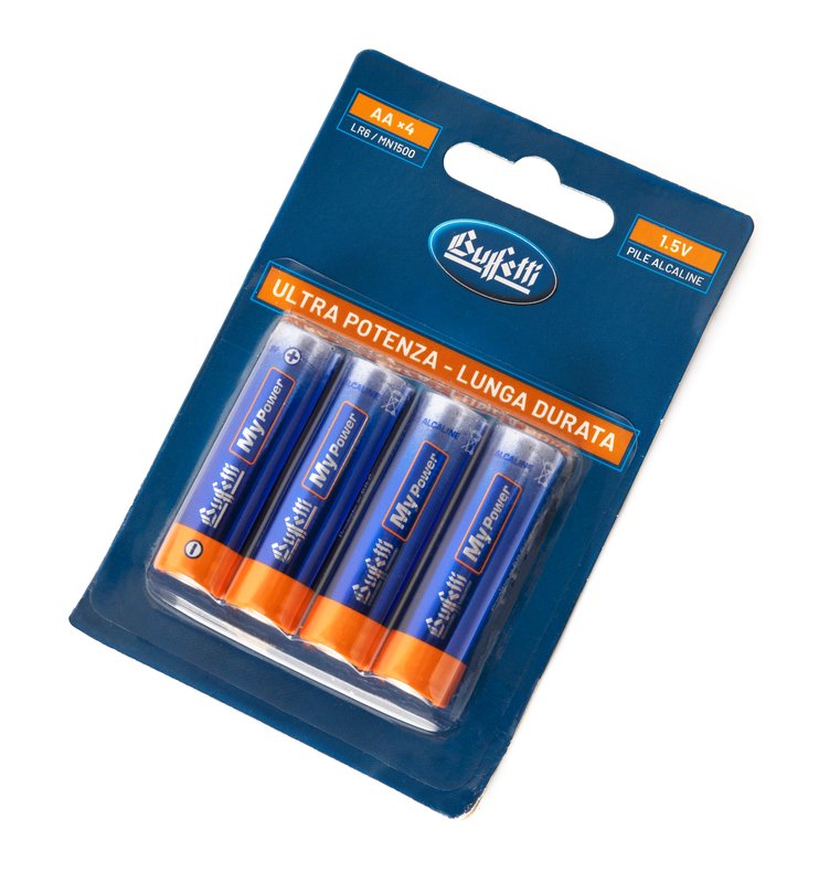 Pile alcaline Power Plus - stilo AA - conf. 4 pile