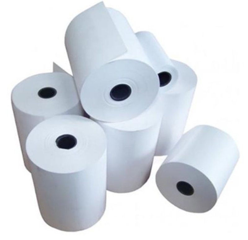 Rotoli cassa in carta termica omologata 57 mm x 30 m x 12 mm - 55 g - SENZA BISFENOLI
