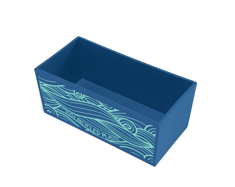 Portacancelleria OCEAN - plastica rigenerata - azzurro