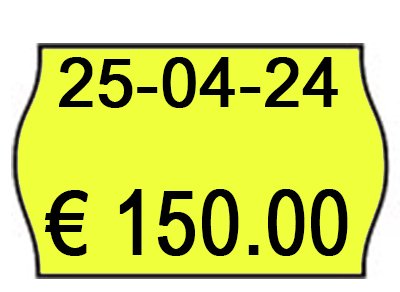 Etichette rimovibili 26 x 16 mm giallo