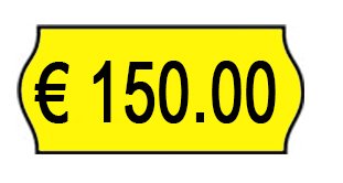 Etichette rimovibili 26 x 12 mm giallo