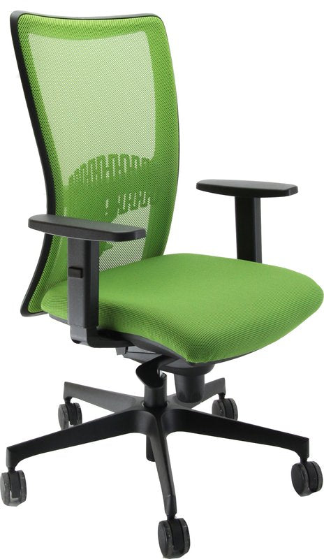 Sedia operativa Air Synchro Plus - braccioli inclusi - tessuto - verde
