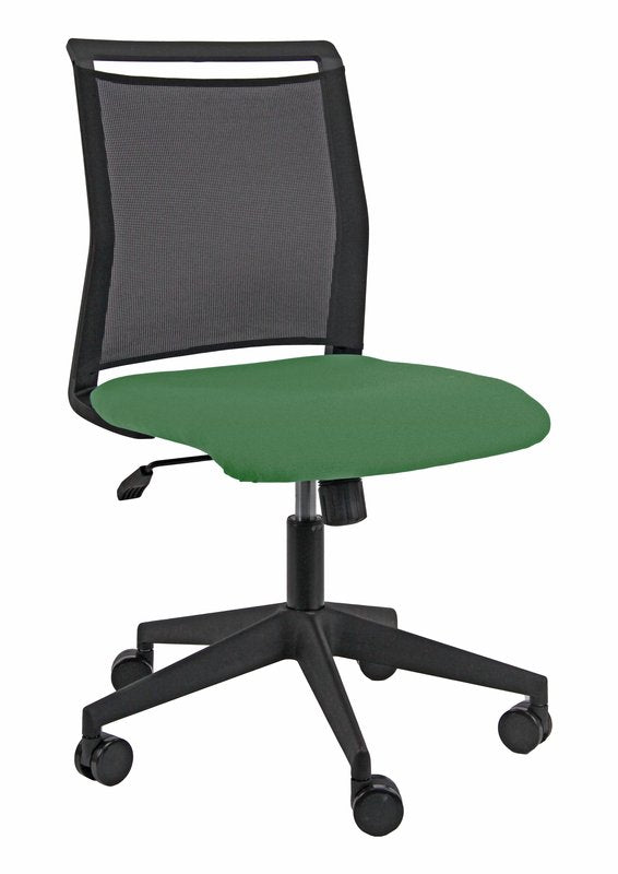 Sedia operativa Tecla Pet - senza braccioli - verde