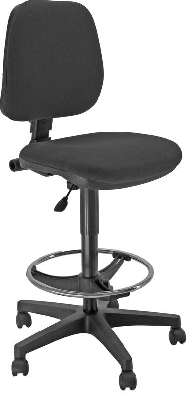 Sgabello sanificabile HYG - similpelle - nero