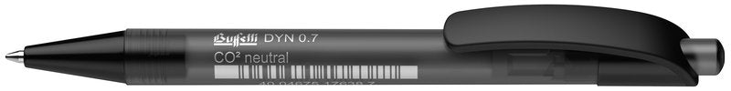Penna a sfera a scatto DYN 0.7 - tratto fine- colore nero - CO2 Neutral
