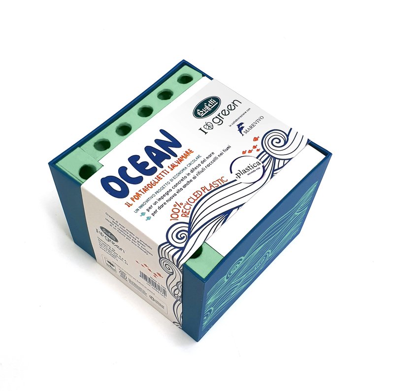 Portafoglietti OCEAN - plastica rigenerata - azzurro
