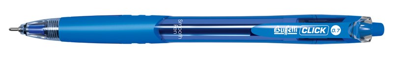 Penna smooth a scatto - tratto fine - colore blu