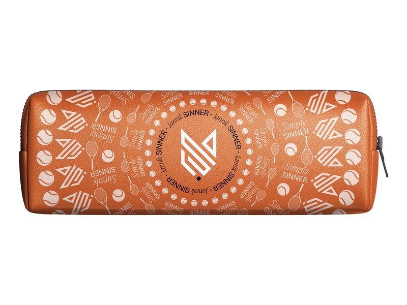 Astuccio ovale Jannik Sinner - colori assortiti