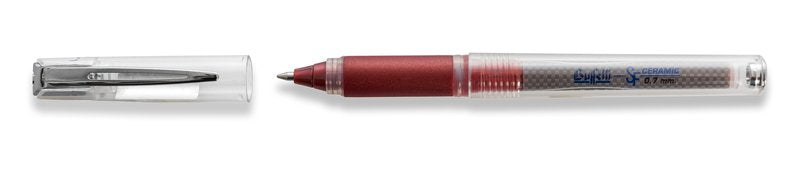 Roller superfluid con cappuccio - punta fine - colore rosso