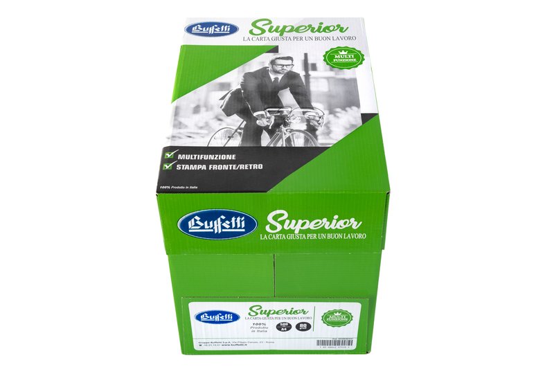 Conf. 5 risme carta per fotocopie Buffetti Superior- A4 - 21x29,7 cm - 80 g