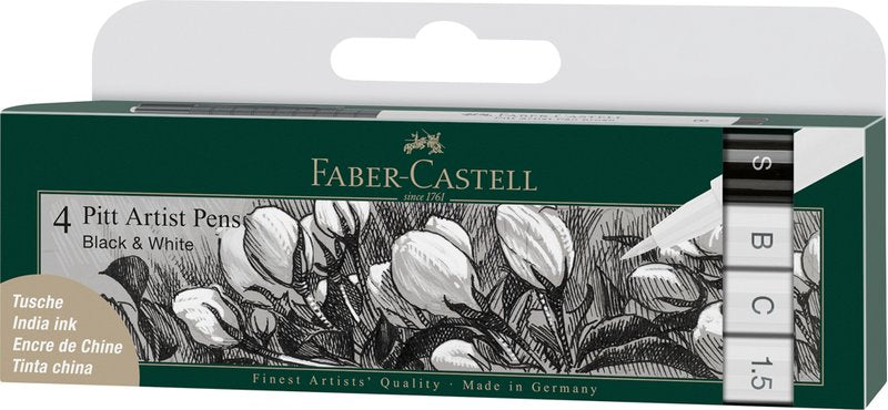 Astuccio 4 Pitt Artist Pen