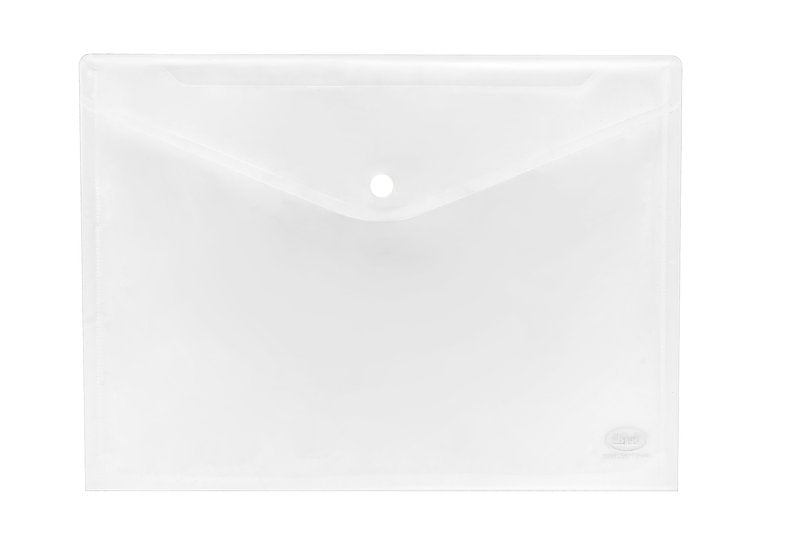 Buste con bottone - polipropilene trasparente - 29,7x21 cm - neutro