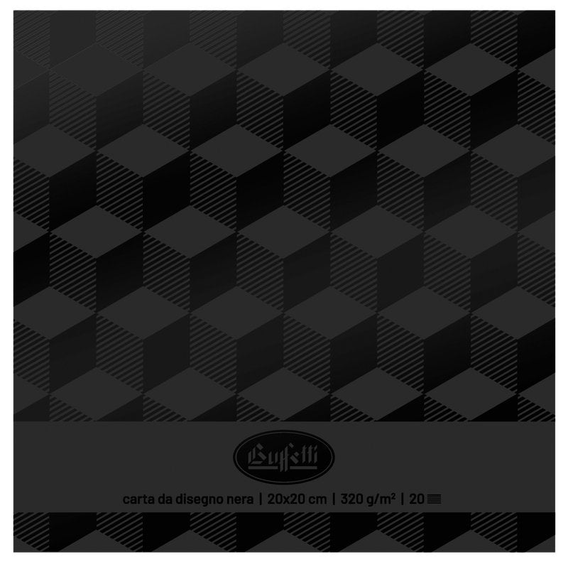 Album Black - collato lato sx - formato 200x200 mm - 20 fogli - 320 g