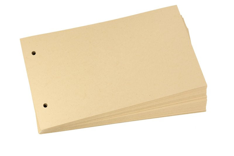 Divisori orizzontali - Cartoncino - 100 pz neutri senza tasti - 14x25 cm - giallo