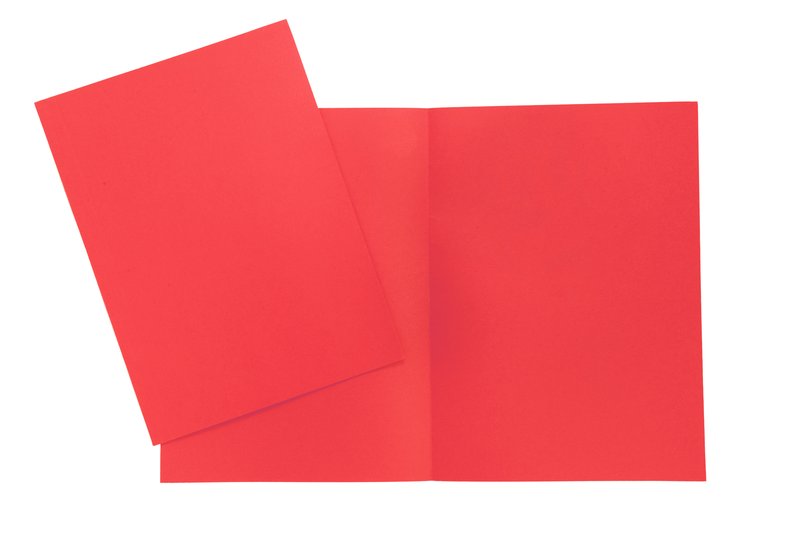 Cartelline semplici Arcobaleno - cartoncino - 190 g/mq - 34,5x24,5 cm - rosso - conf. 20 pz