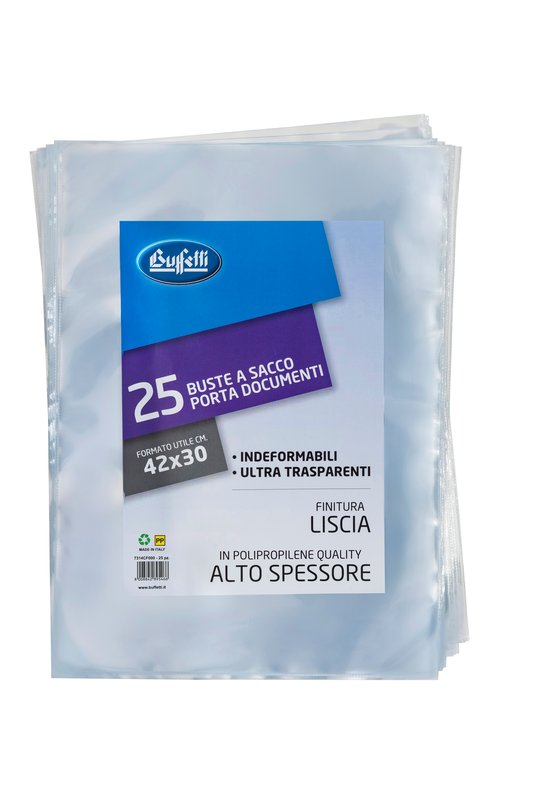 Buste a sacco - Polipropilene - 42x30 cm -  lisce - alto spessore