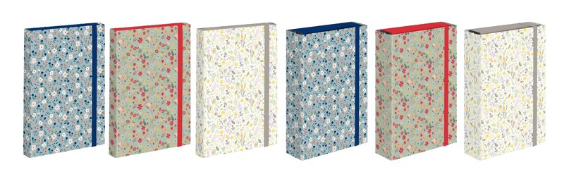 Scatola progetti con elastico Living - Dorso 7 cm - 34x24 cm - fantasie assortite