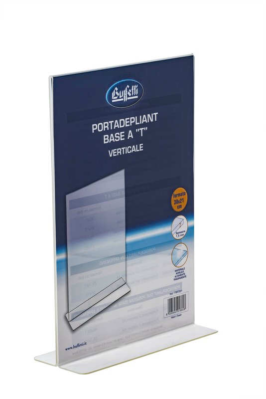 Portadepliant - base ad T - 30x21 cm
