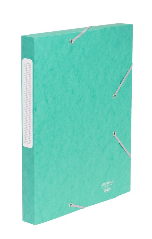 Scatola progetti con elastico angolare Aeternum - dorso 3 cm - 33x25 cm - verde