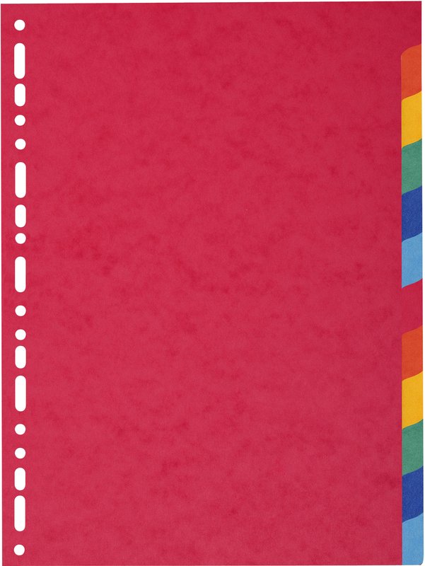 Divisori - Cartoncino - 12 tasti neutri - A4 - multicolore