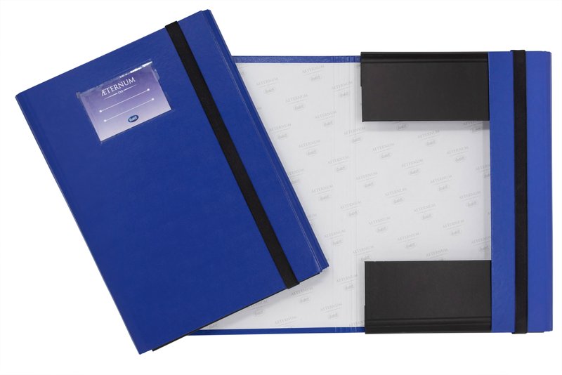 Cartellina con elastico Aeternum - 33x24 cm - blu
