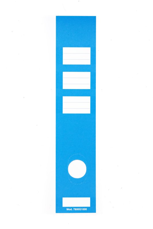 Etichette adesive universali raccoglitori - Dorso 8 cm - blu