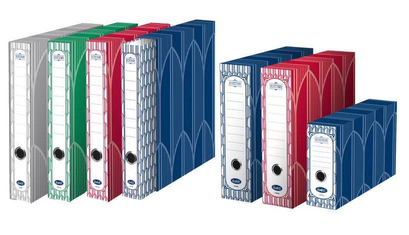 Raccoglitore Secretaire - Formato Protocollo - Dorso 5 cm - Blu