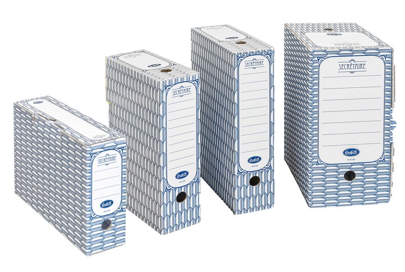 Scatola archivio  Secretaire - Dorso 17,5 cm - 35x25 - Maxi - blu