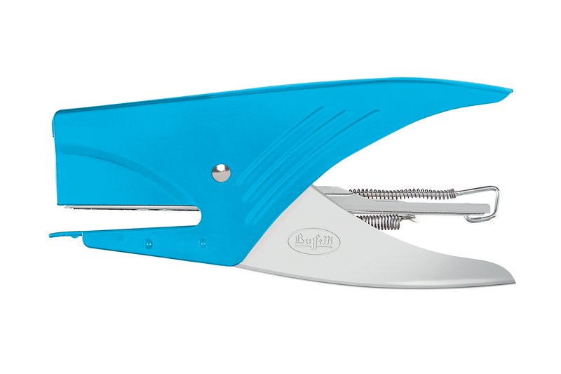 Cucitrice a pinza fluo - passo 6/4 mm - azzurro