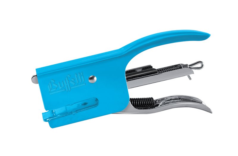 Mini cucitrice a pinza fluo - azzurro