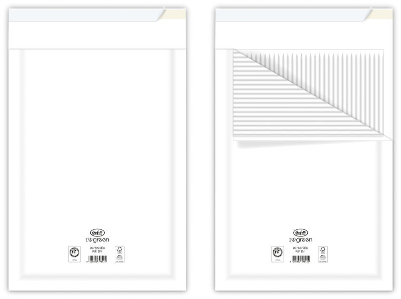 Buste imbottite 100% in carta - Formato interno 18x26 cm