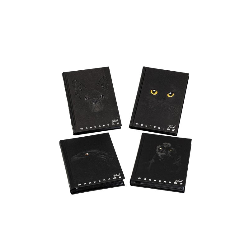 Diario data libera 12 mesi 320 pagine Monocromo Black