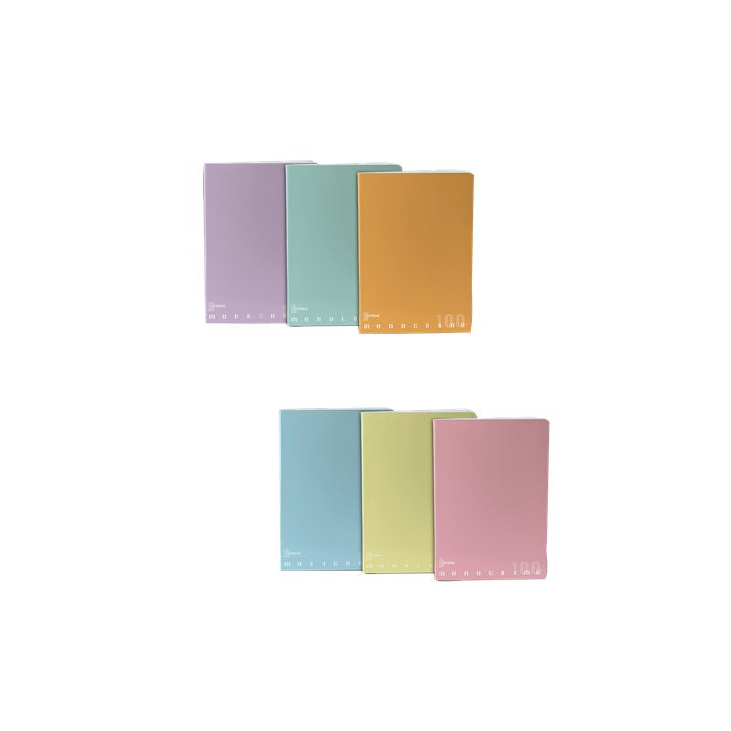Maxiquaderni Monocromo Pastel  - Rigatura 4M - Quadretto elementari e medie - 100 g - copertine assortite