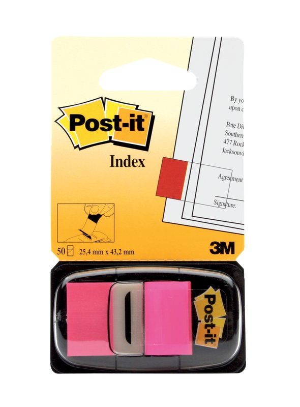 Segnapagina Post-it Index 680 - 25,4x43,2 mm - rosso