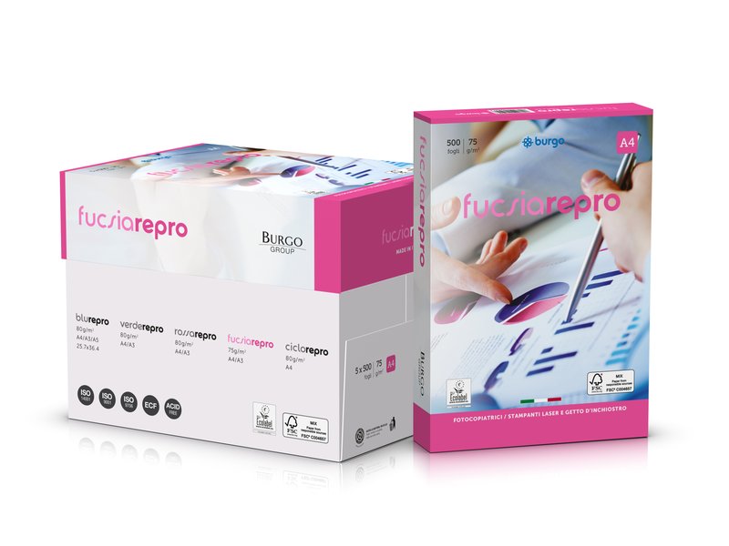 Carta per fotocopie Repro Fucsia - f.to A4 - 75 g
