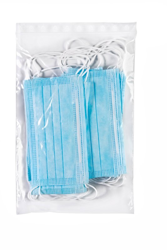 Buste con chiusura a pressione richiudibili - polietilene- 30x20 cm