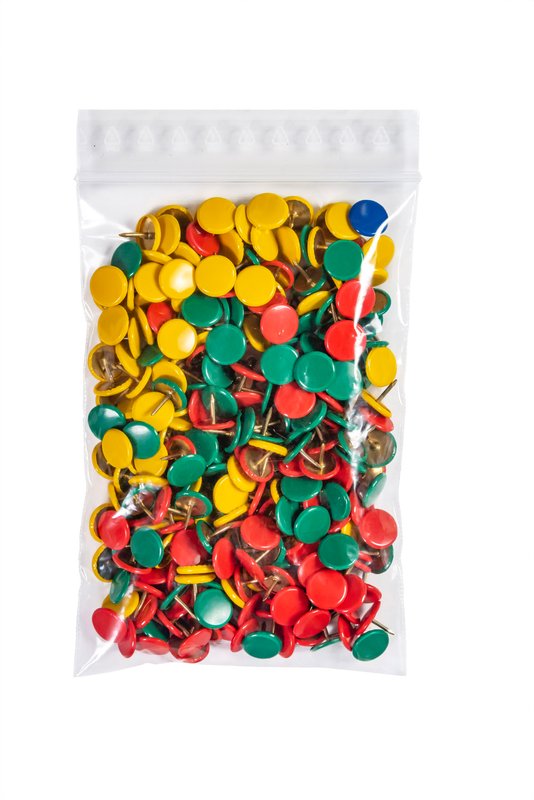 Buste con chiusura a pressione richiudibili - polietilene - 12x8 cm
