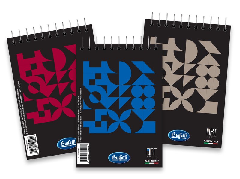 Blocco notes Art - A6 - 5M - Quadretto da 5mm - spirale - 60 fogli da 80g/mq