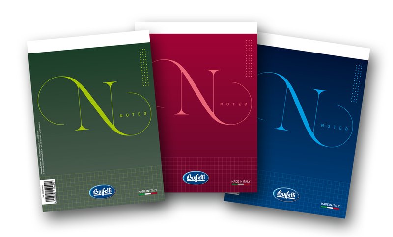 Blocco notes Notes - A5  - 5M - Quadretto da 5mm - punto metallico - 50 fogli da 55g/mq