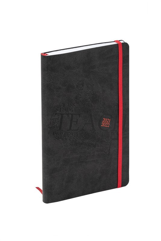 Agenda bigiornaliera per Insegnanti 12 mesi - 2025/2026 - 13x21 cm - nero