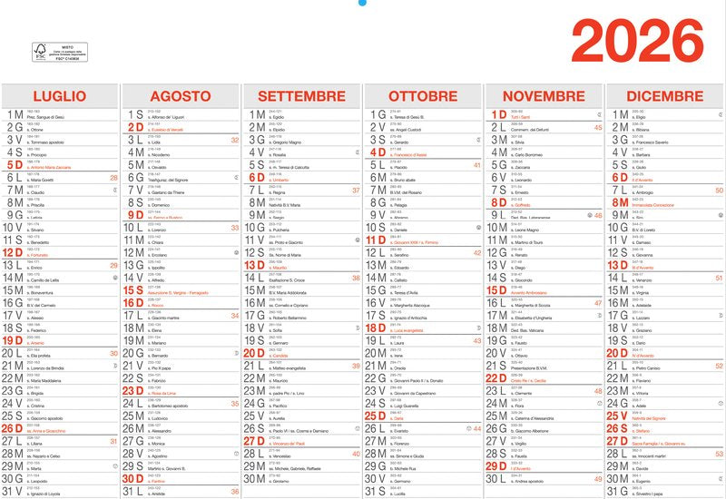 Tabella commerciale - f.to 48,8x33,4 - 2026