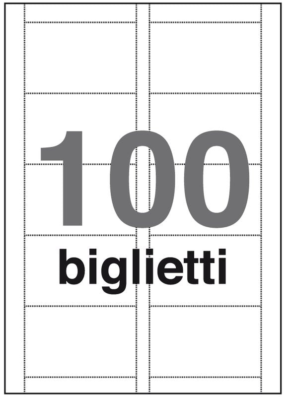 Biglietti da visita Premium - angoli vivi microperforato - bianco 200 g